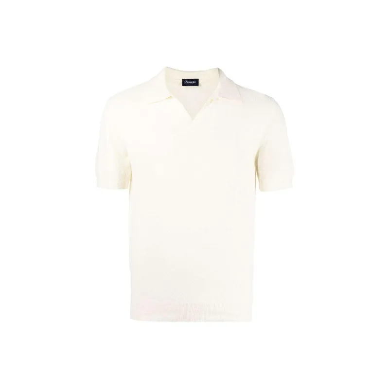 Drumohr Short sleeve V neck Polo Shirt-0
