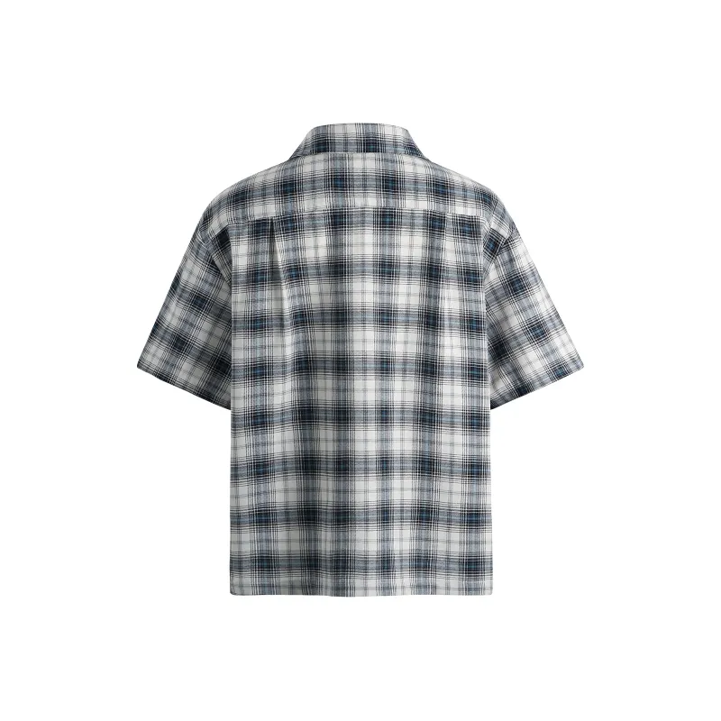 GOSNACE Shirt Unisex Plaid Color-1