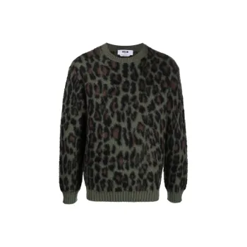 MSGM Sweaters Men Green