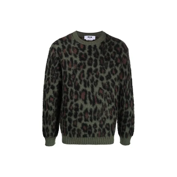 MSGM Sweaters Men Green-0