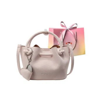 Yalu PU One Shoulder Handbag Regular Women's Black/Ecru/Pink/Green