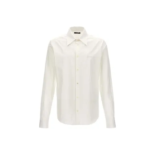 BALMAIN Logo Embroidered Buttoned Shirt