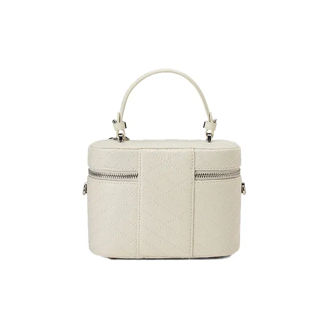 ST&SAT Synthetic Leather Portable Crossbody Bag, Shoulder Bag Women's White-4