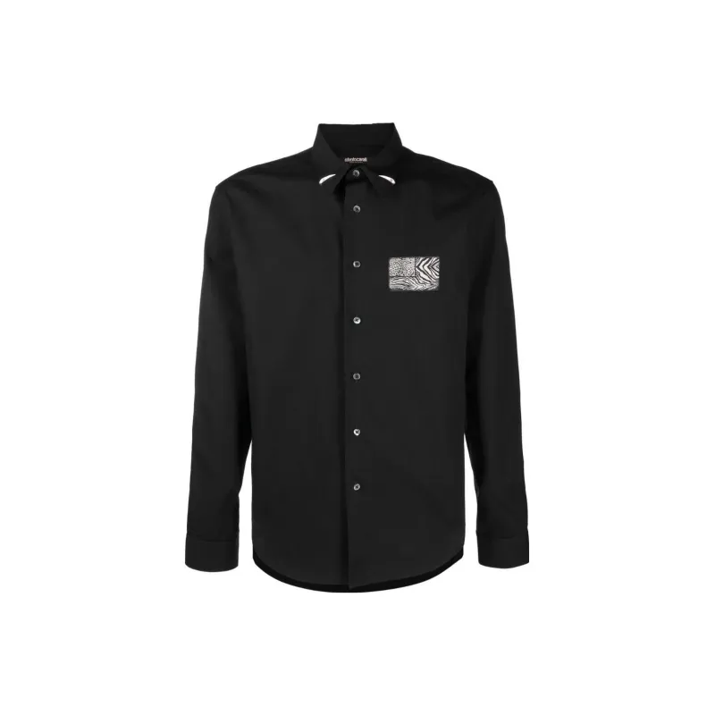 Roberto Cavalli Shirt Men's Black-0