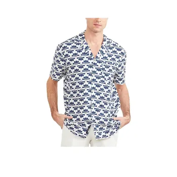 GUESS Eco Billy Bowling Shirt Shirt Men's Blue