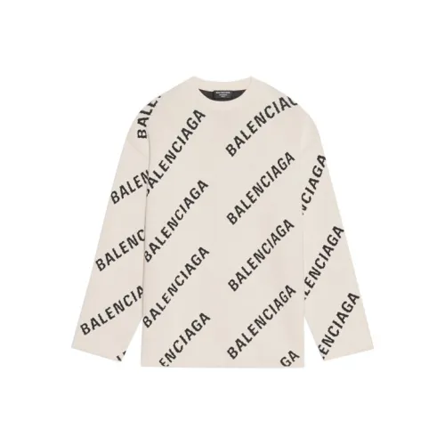 Balenciaga Allover Logo Crewneck