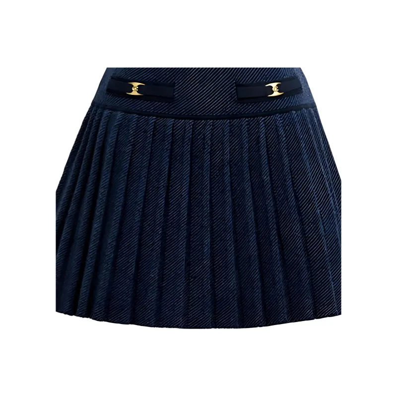 COACH SS25 Casual Short Skirts Women's Blue-1