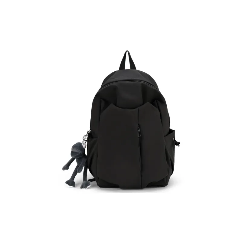 KAMLUI Nylon Backpack Unisex Ecru/Gray/Black/Burgundy-14