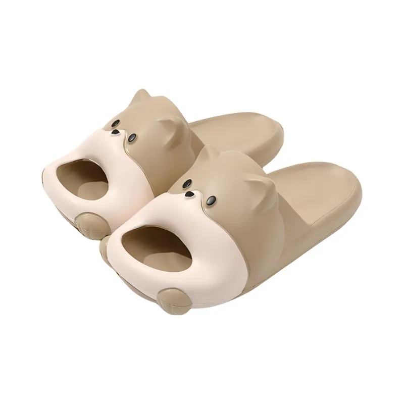 Lighthearted Cute Puppy Slippers Summer Slip Resistant Platform Squashy And Bouncy Feeling Eva Slippers-7