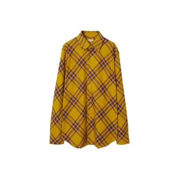 Burberry Shirts Men Yellow