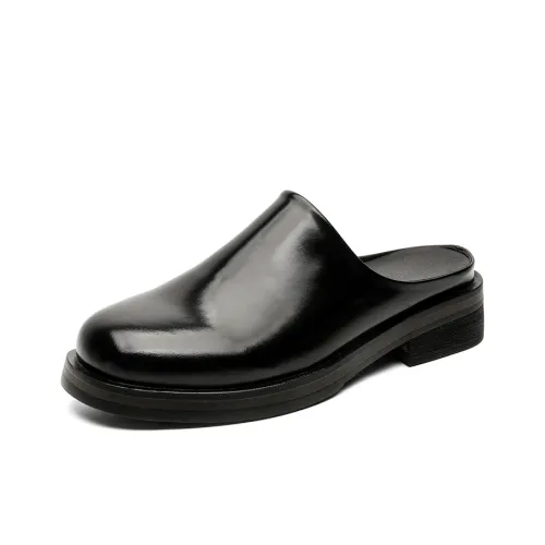 MUYI Rubber Sole Abrasion Resistant Slip Resistant Closed Toe Slippers Men's