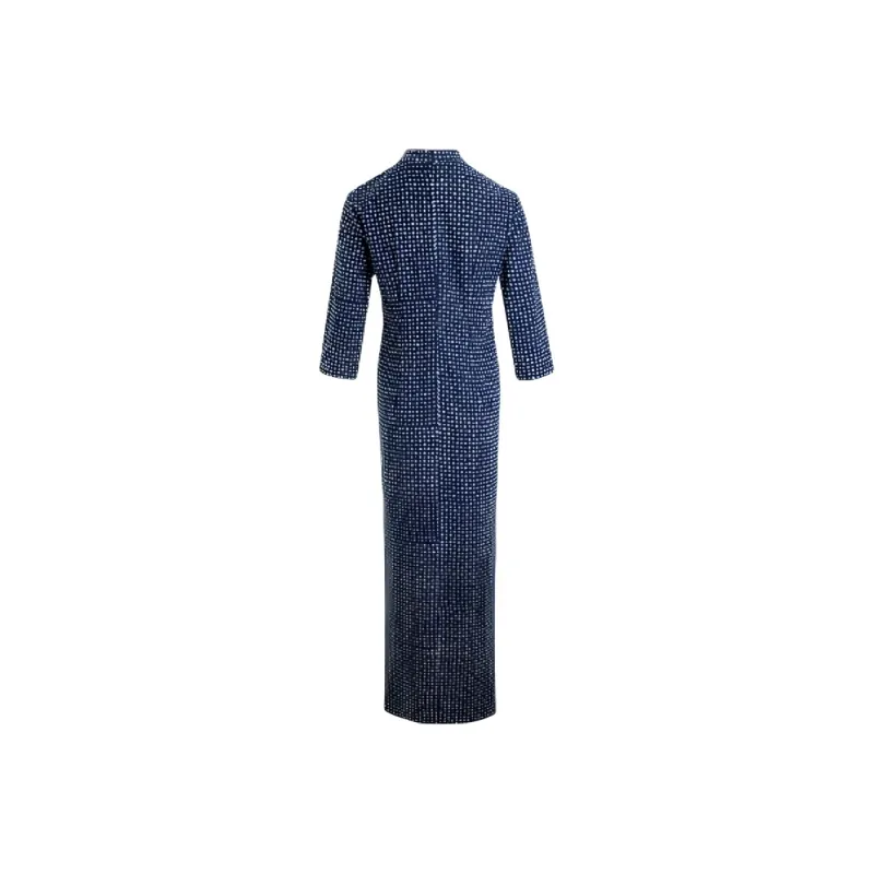 A LIFE ON THE LEFT Long Sleeved Dress Women's Royal Blue-1