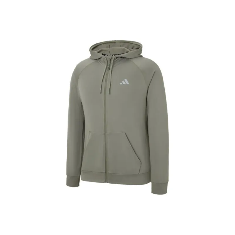Adidas Game And Go Big Logo 3 Stripes Full Zip Hoodie-0