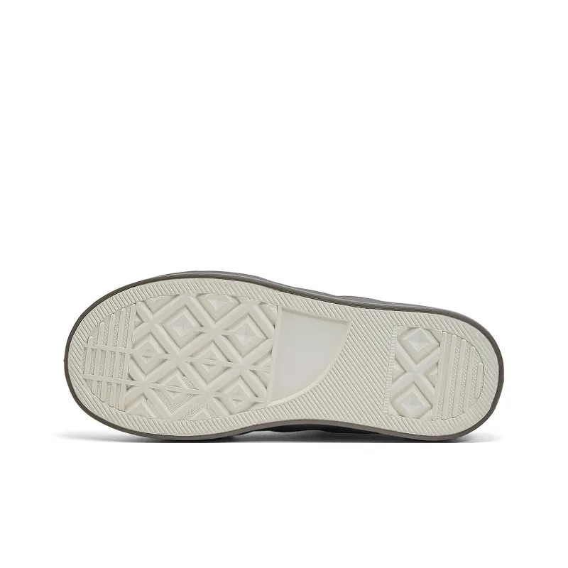 La Chapelle Skateboard Shoes Women's Low Top Beige Silver-7