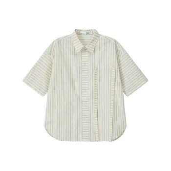 YOSHIYOYI Shirt Unisex Ecru Stripes