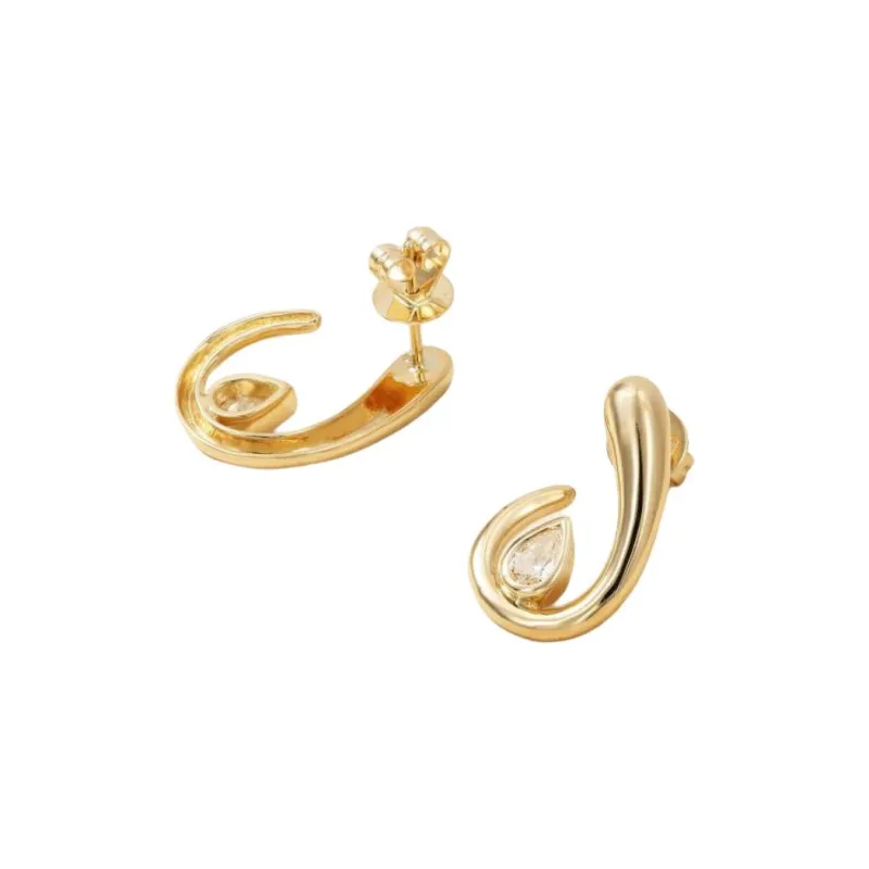 Shay Diamond 18K Gold Earrings Unisex Gold-1