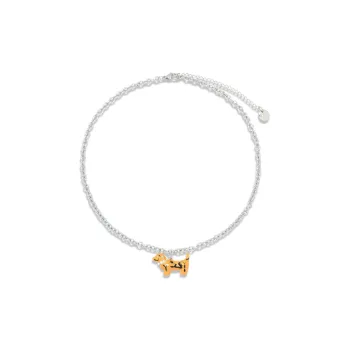 AWE Titanium Steel Necklace Student Party Niche Design Sense Puppy Dog Clavicle Chain Women's