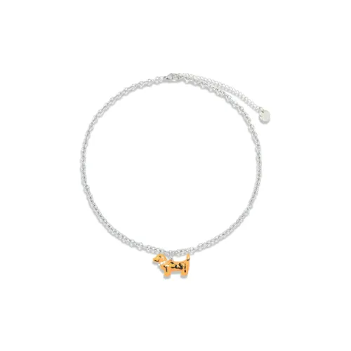 AWE Titanium Steel Necklace Student Party Niche Design Sense Puppy Dog Clavicle Chain Women's