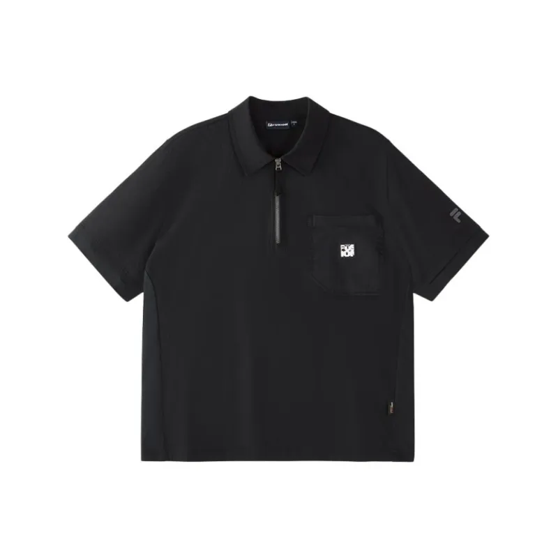 FILA FUSION Polo Shirt Men's Jet Black-0