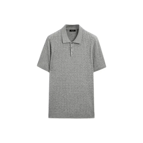 Massimo Dutti Polo Shirt Men's Gray