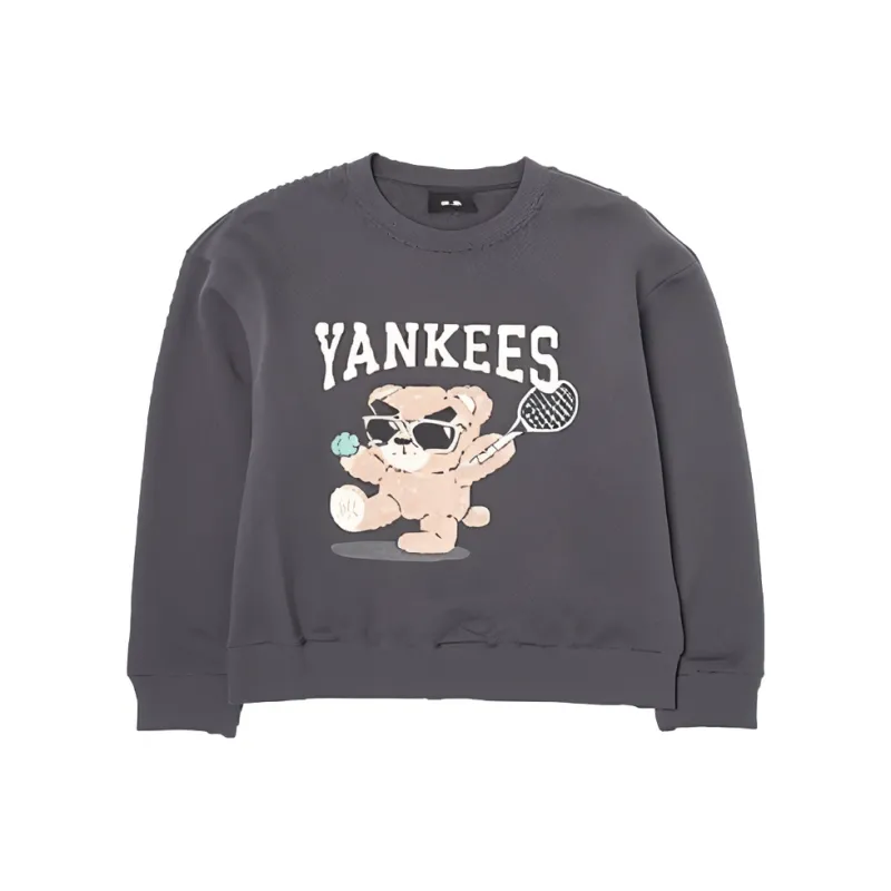 MLB New York Yankees Sweatshirt Unisex Charcoal Gray-0