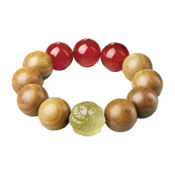Moonstone Edge Green Sandalwood Bracelets Men's