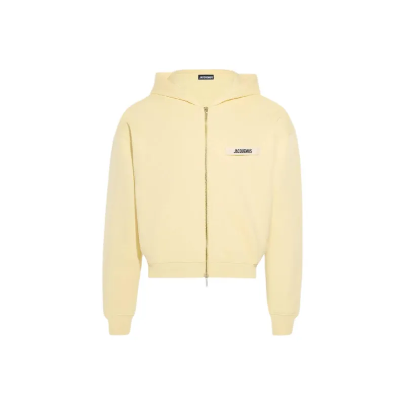Jacquemus Grosgrain Logo Zip Hoodie-0