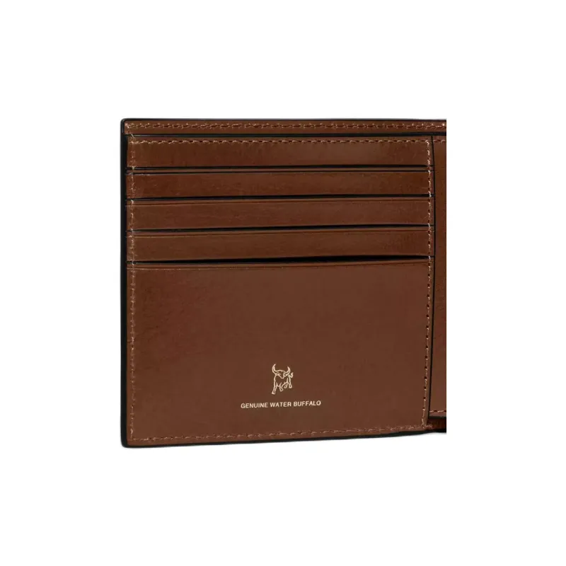 COACH Billfold Wallet Buffalo Leather Coin Purses Wallets Men's Brown-3