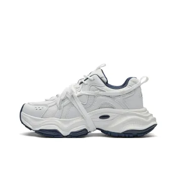 Kappa Back to Back Low Top Chunky Sneakers Women's Classic White Ocean Blue