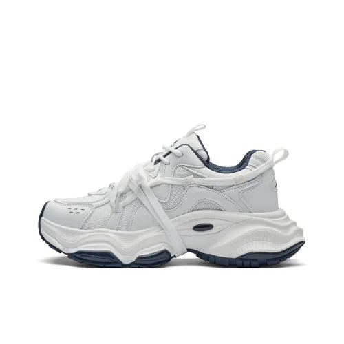 Kappa Back to Back Low Top Chunky Sneakers Women's Classic White Ocean Blue