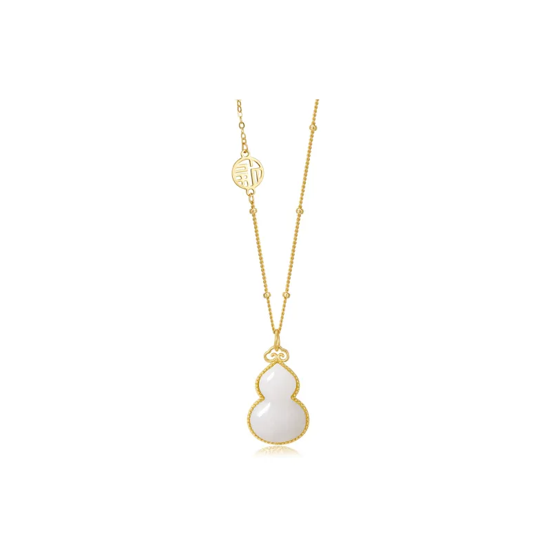 ME LUXE Pendant, New Chinese Style Classic And Versatile White Jade Women's-0