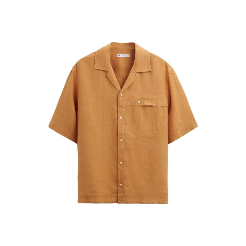 ZARA Shirts Men Orange-0