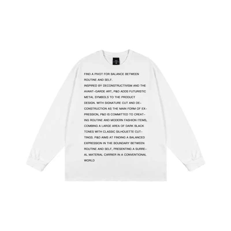 PILOTDRAGON P&D 24FW Long Sleeved Sweatshirt Unisex-6