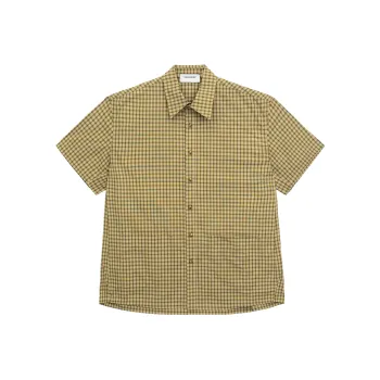 SIMPLE PROJECT Shirt Unisex Yellow Green Plaid
