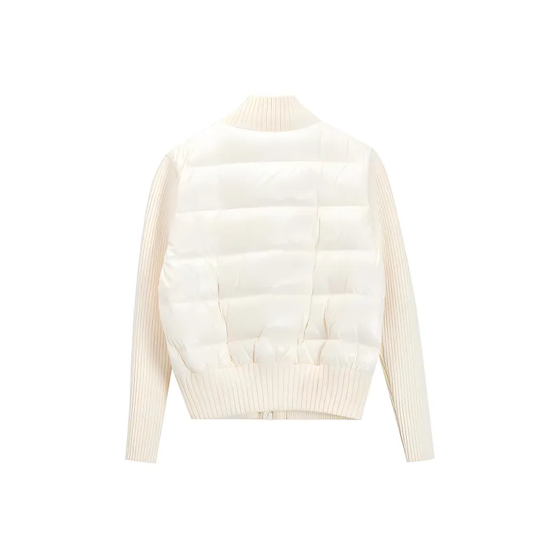 Ed Hardy FW24 Down Jacket Women's Ivory White-1