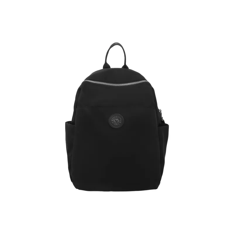 XIANGSU Nylon Backpack Small Size Unisex Coffee/Gray/Black-12