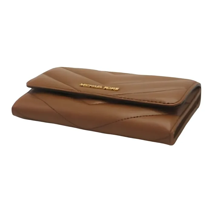 MICHAEL KORS Jet Set Travel Imitation Leather Wallet Large Size Women's Brown-3