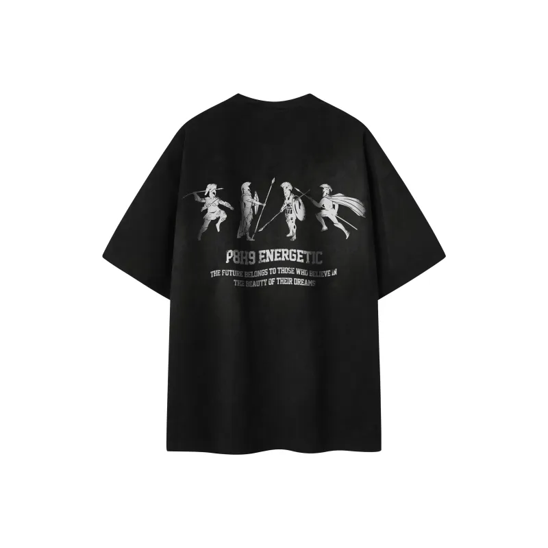 P8H9 Suede Short Sleeved T Shirts Unisex-0