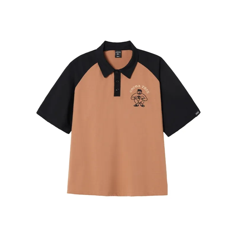 WAYNEXZAVIER Polo Shirts Men Light Coffee-0