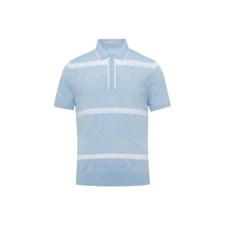 LI NING 1990 Golf Series Polo Shirt Men's Glacier Blue-0
