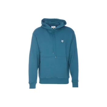 Maison Kitsune Bold Fox Head Patch Drawstring Hoodie