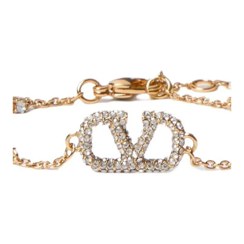 Valentino 18K Gold Plated Bracelets Unisex Gold-1
