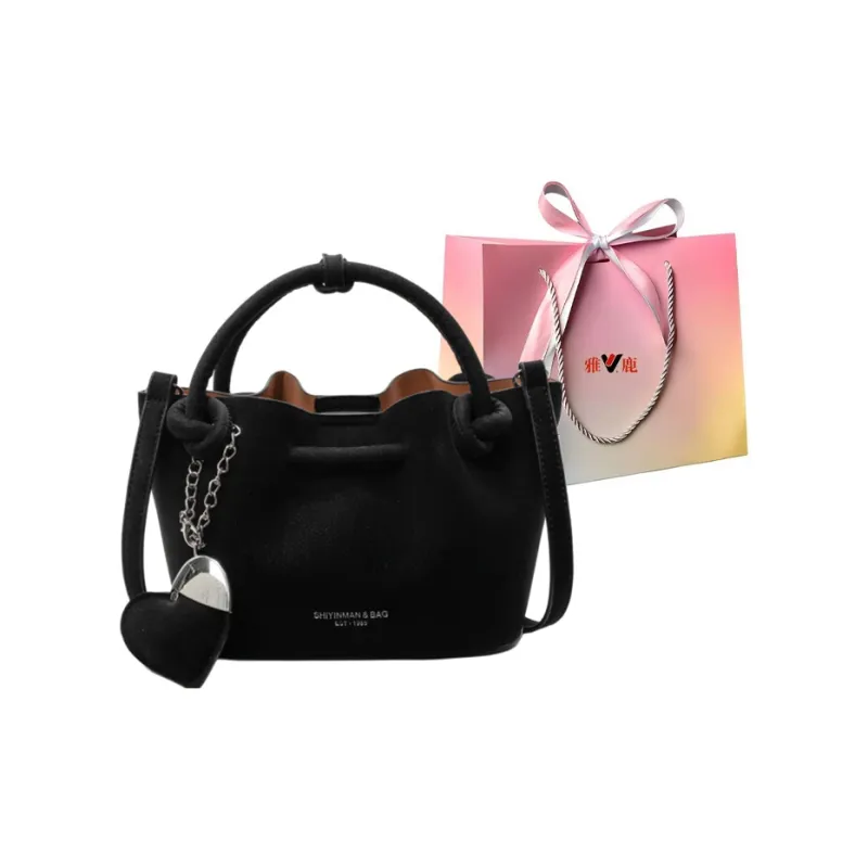 Yalu PU One Shoulder Handbag Regular Women's Black/Ecru/Pink/Green-0