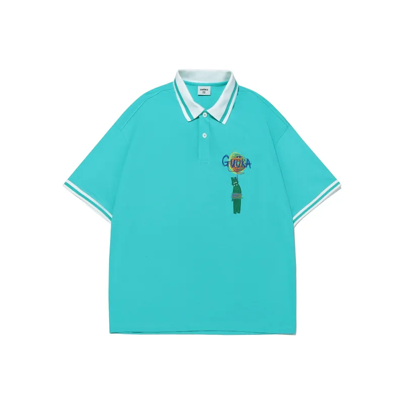 Guuka Polo Shirt Unisex Cream White-16