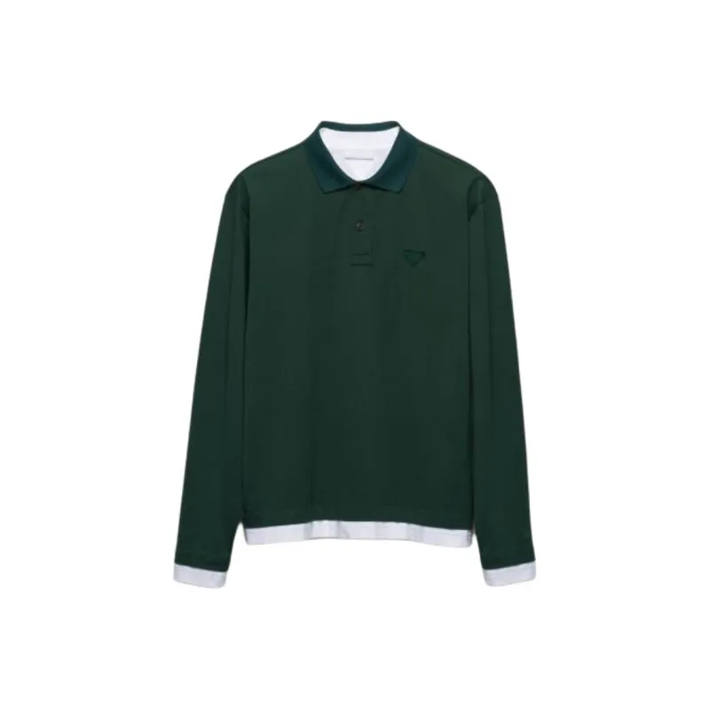 PRADA Polo Shirt Men's Fir Green-0