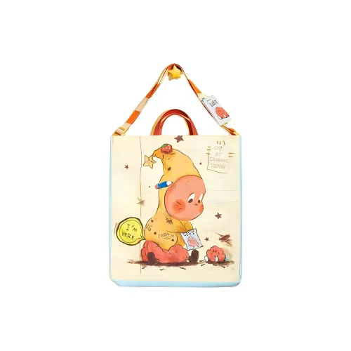 POP MART Cotton Tote Bag, Shopping Bag, Shoulder Bag, Handbag Regular Unisex Multicolor