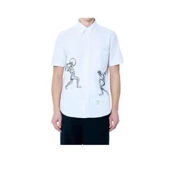 THOM BROWNE Embroidered Buttoned Shirt