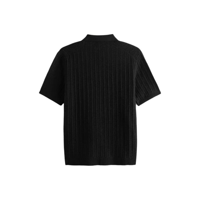 Abercrombie＆Fitch Polo Shirt Men's Black-1