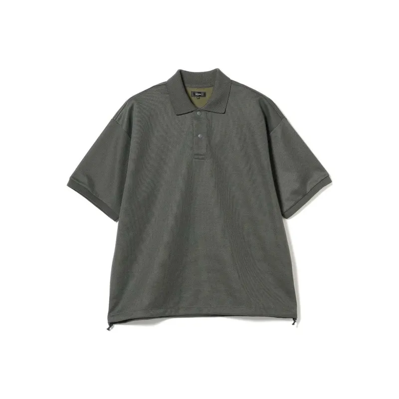 Beams Polo Shirt Men's Charcoal-0