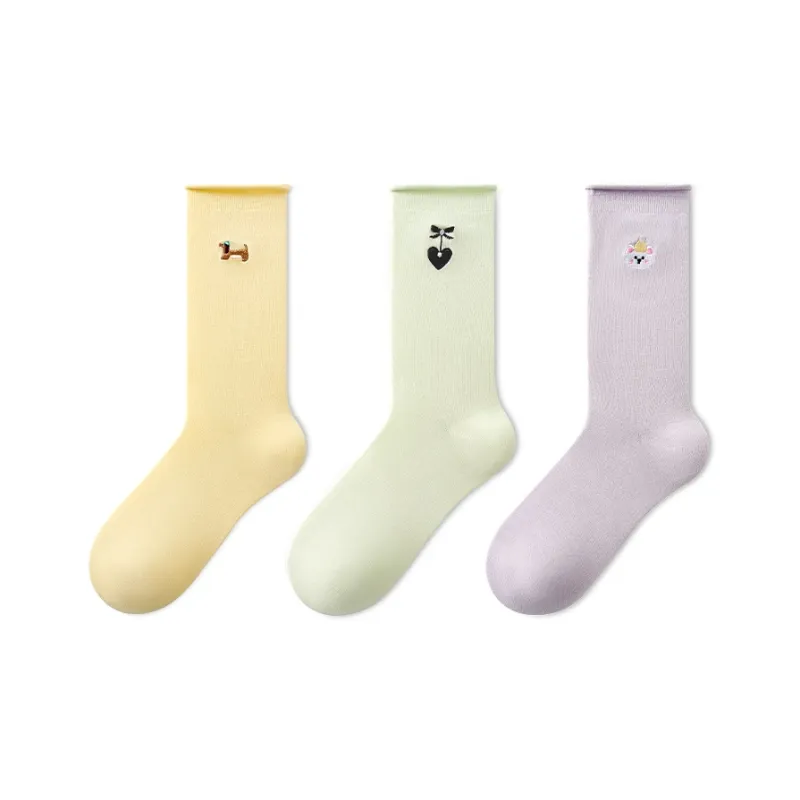 Primeet Mid Calf Socks Women's 3 Pack-9